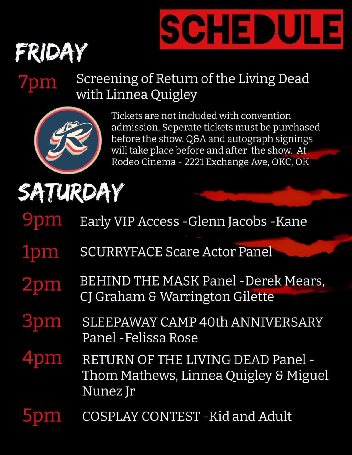 PROGRAM Oklahoma City's Horror Con